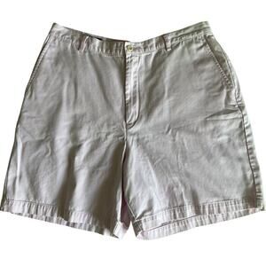 Lands' End Women’s Pale Pink Chino Shorts 14P Classic Fit‎ Cotton Casual Summer